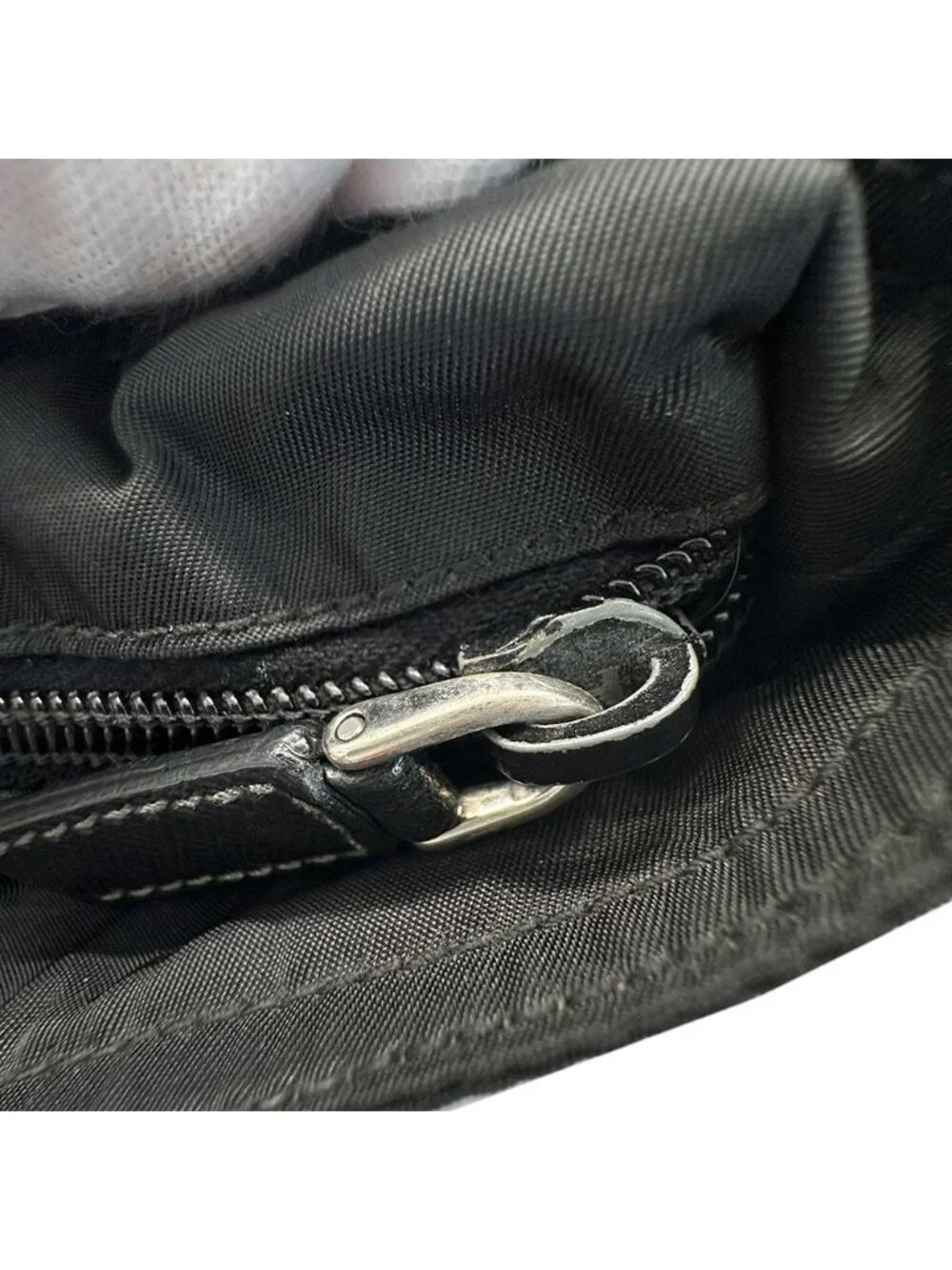 Prada Shoulder Bag Nylon Black Going Out Crossbody Adult Simple